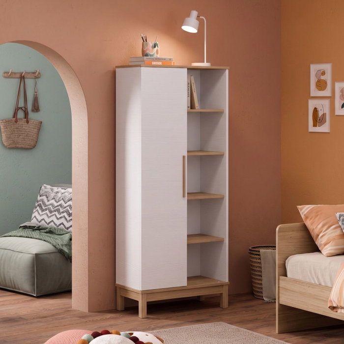 Hanah Home Etto - Mm1.44.05.K1 Estantería Madera y Roble Blanco Hanah Home Etto - Mm1.44.05.K1 Estantería Madera y Roble Blanco
